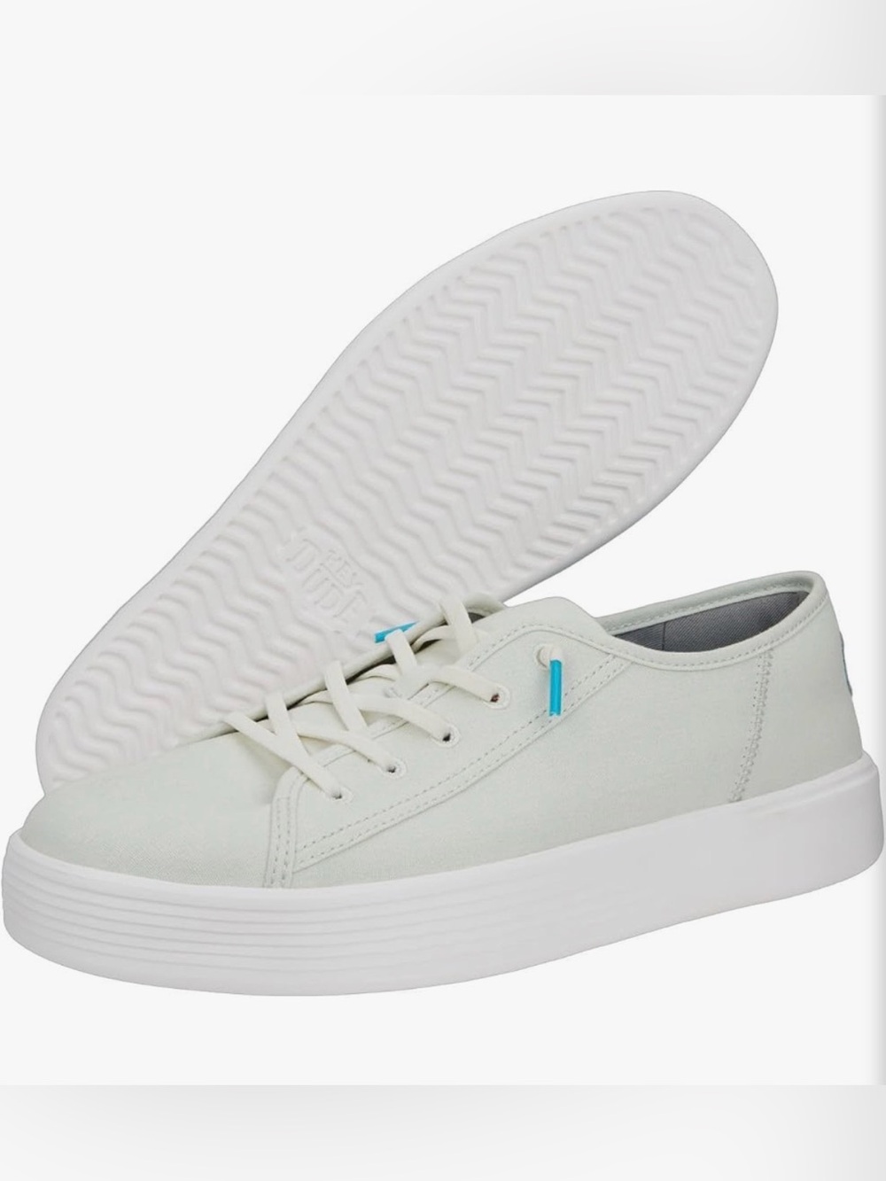 BRAND NEW with Tags Hey Dude Cody M Canvas Atmosphere/White